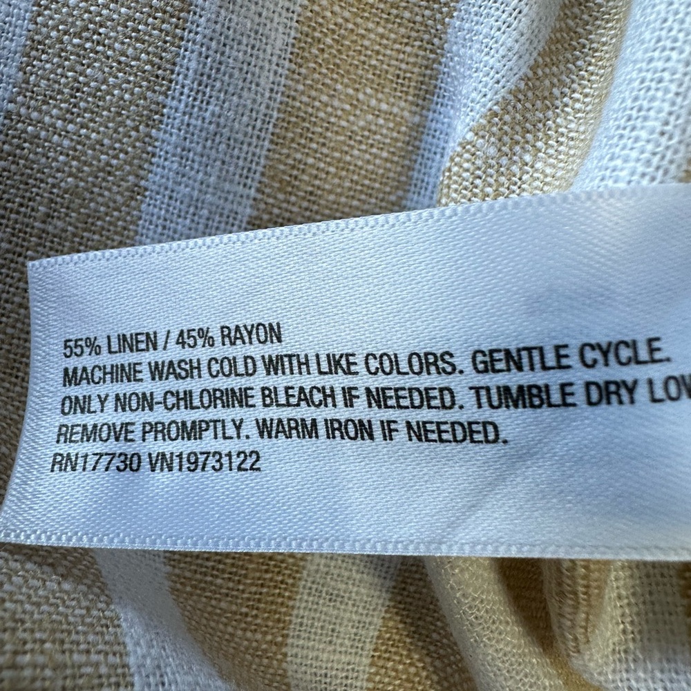 Universal Thread Tan and White Striped Top - Picture 4 of 6
